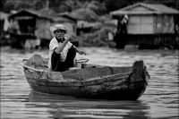 Boatman - Tonle Sap, Cambodia